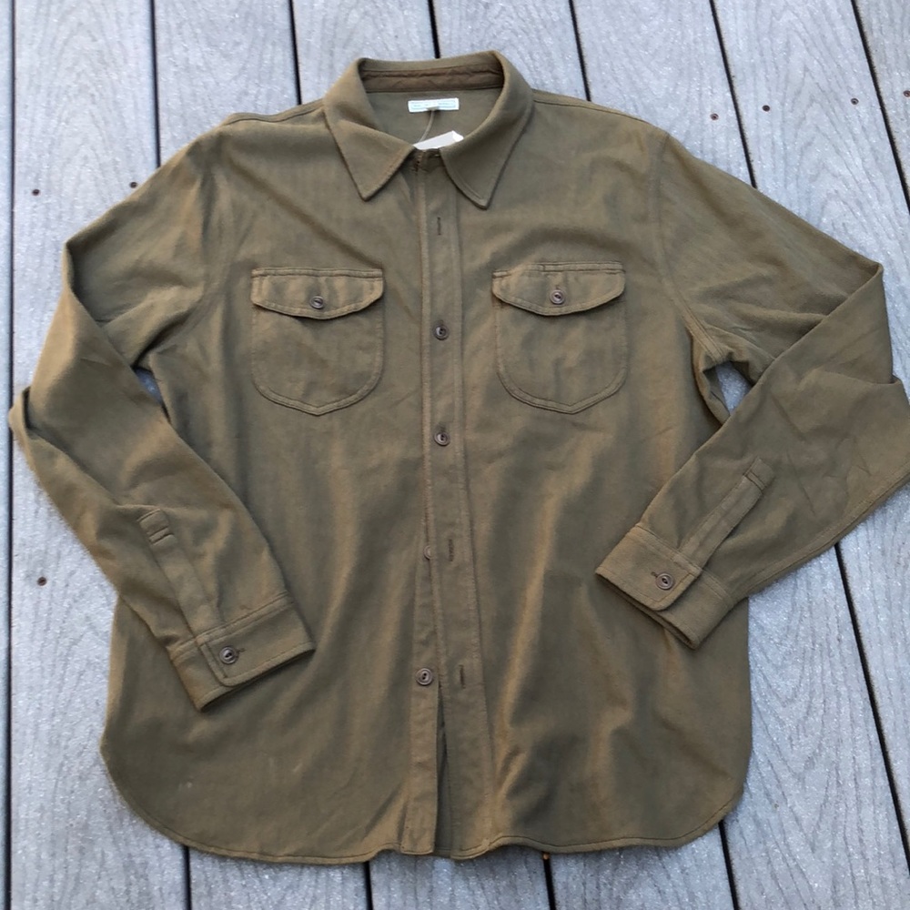 J Crew x Wallace and Barnes herringbone shirt L